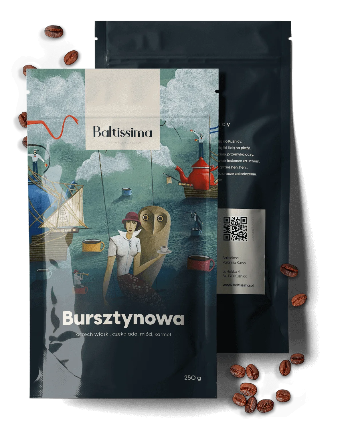Balení kávy Bursztynowa